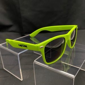 Flag Nor Fail Neon Green Script Sunglasses